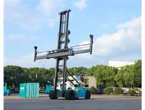 科尼E-ACE電動(dòng)空箱堆高機(jī)在上海隆重發(fā)布！